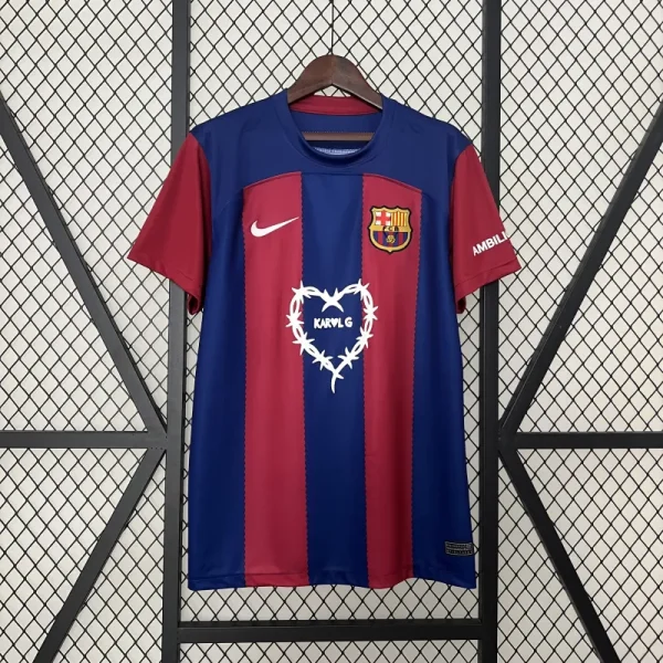 23-24 Barcelona Home KarolG Clásico Special Edition Kit Jerseys - Image 8