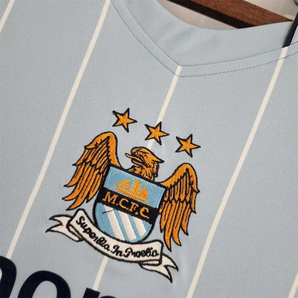 2007/08 Manchester City Retro Home Jersey - Image 4