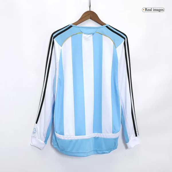 Retro Argentina Home Long Sleeve Jersey World Cup 2006 - Image 2
