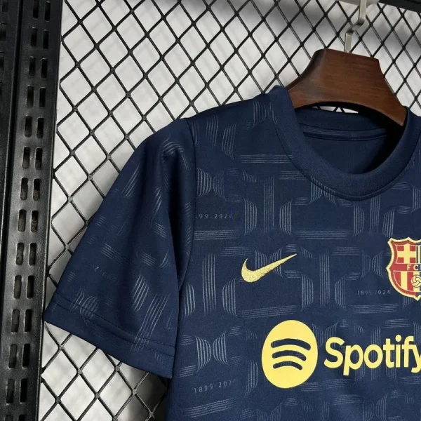 24-25 Barcelona 125th Anniversary Edition Kids Kits Youth Apparels Football Jersey - Image 3
