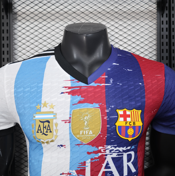 Messi Barcelona and Argentina 25-26 Joint Player Special Edition  New Football Shirt - Image 3
