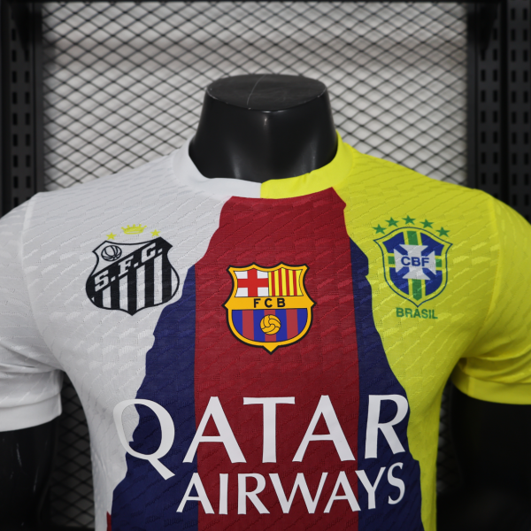 Neymar Barcelona and Brazil Santos PSG 25-26 Joint Club Player Special Edition New Football Shirt - Image 3
