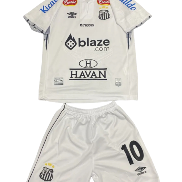 Santos home football jersey for Kids 2024-25 season - Image 3