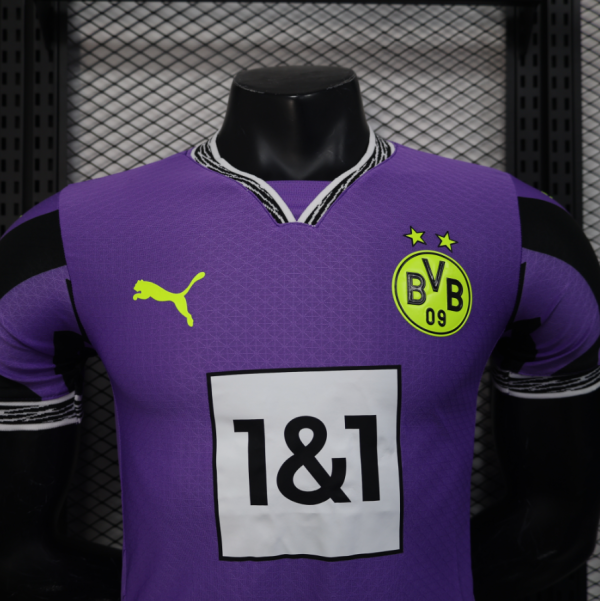 2025/2026 Dortmund Purple Goalkeeper Football Shirt - Image 3