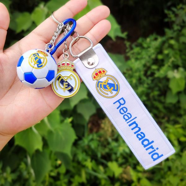 Real Madrid, Barcelona, Manchester City, Liverpool Club Keychain Football Gift - Image 2