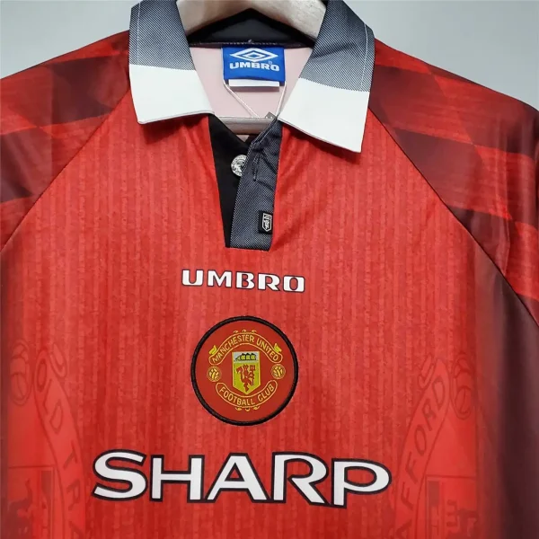 1996/98 Manchester United Retro Jersey Home - Image 5