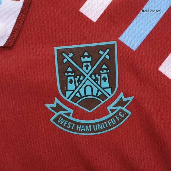 West Ham United 1991/92 Retro Jersey Home - Image 3