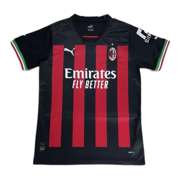 22-23 AC Milan Soccer Jersey Home Replica - Image 3