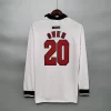 1998 England World Cup Home Retro Jersey Long Sleeve #7 BACKHAM #20 OWEN - Image 8