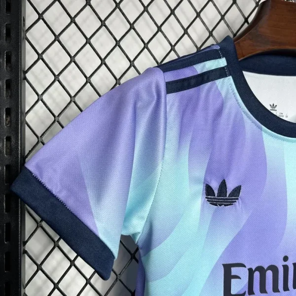 24-25 Arsenal Third Away Soccer Kids Kit Jersey+Shorts - Image 6