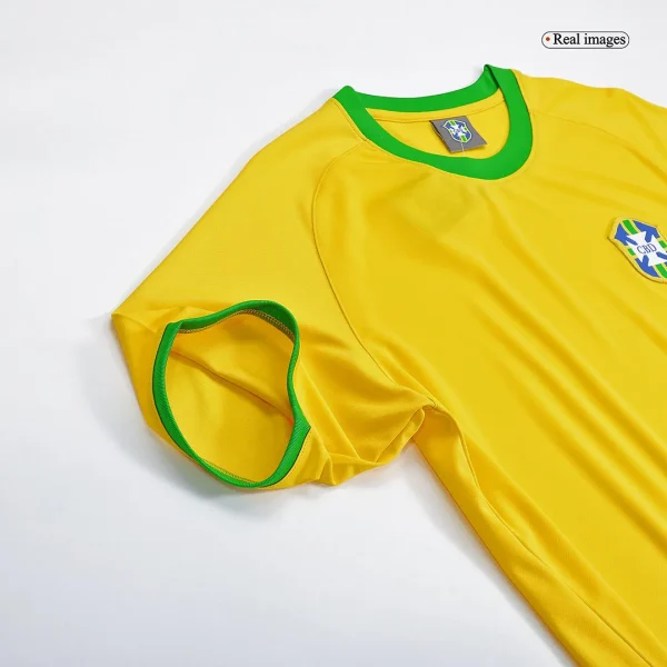 Brazil Retro Jersey Home World Cup 1970 - Image 8