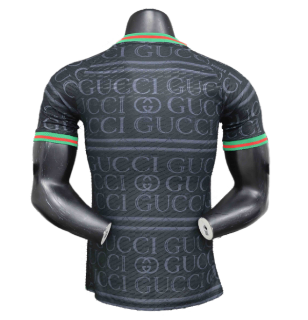24-25 Real Madrid VS GUCCI Black Player Version Jersey - Image 2