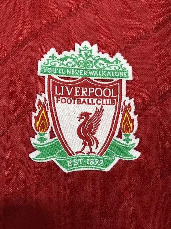Retro Liverpool FC Home Football Jersey Long Sleeve 2010/2011 - Image 4
