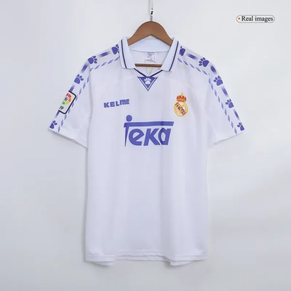 Real Madrid Retro Jersey Home Shirt 1996-97 - Image 2
