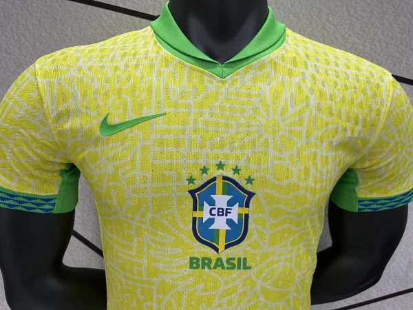 Brazil Home Jersey Player Version Copa America 2024 - Image 3
