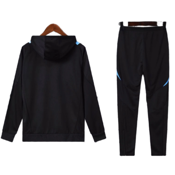 Adidas Argentina Nation 2024-25 Hooded Black Training Tracksuit Kits - Image 2