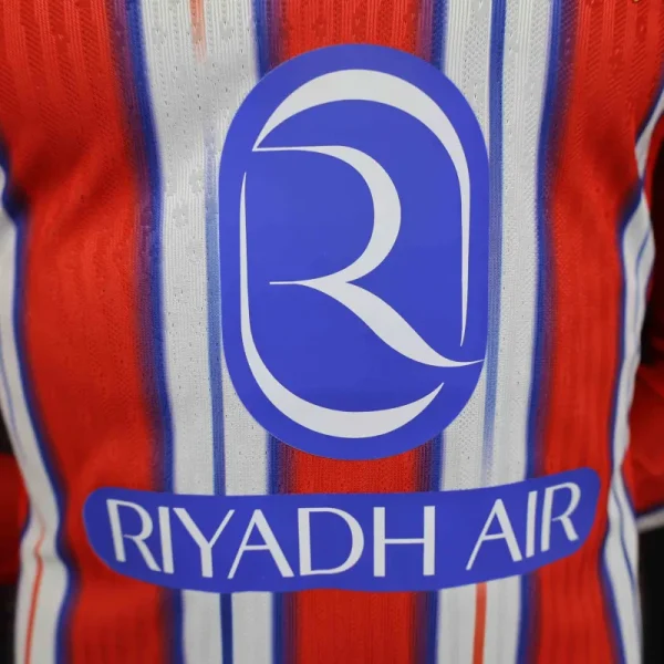 24-25 Atletico Madrid Home Long Sleeve Kit Player Version Shirt - Imagen 5