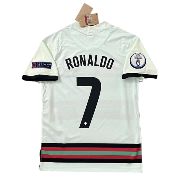2021 Portugal Ronaldo Retro Football Shirt - Image 2
