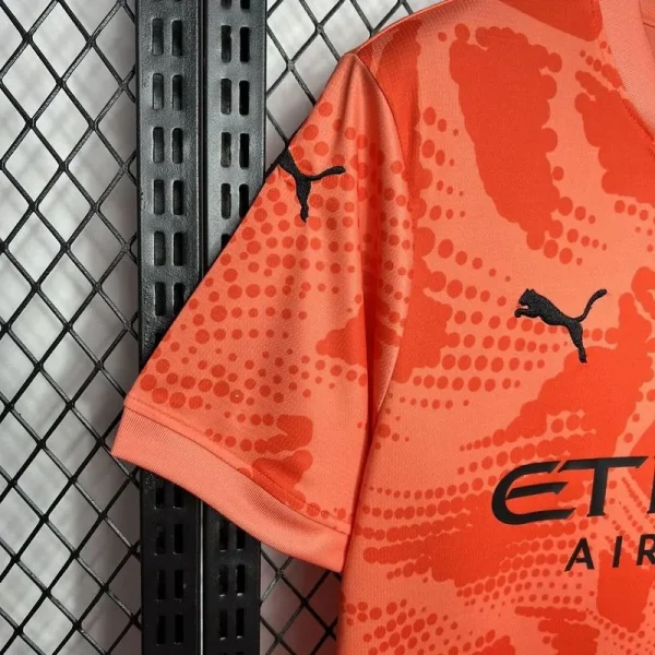 24-25 Manchester City Orange Goalkeeper Jersey - Image 6