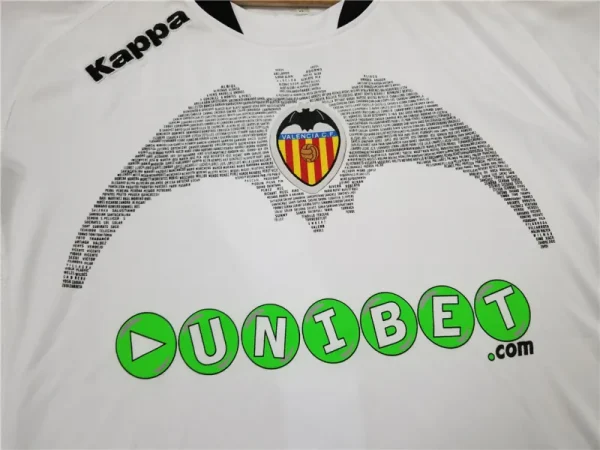 Valencia 2009/10 VICENTE #14 DAVID VILLA #7 Retro Jersey Home - Image 5