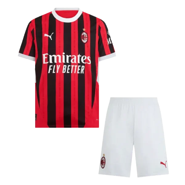 Kids AC Milan Home Jersey Kit 2024-25 Youth Apparels