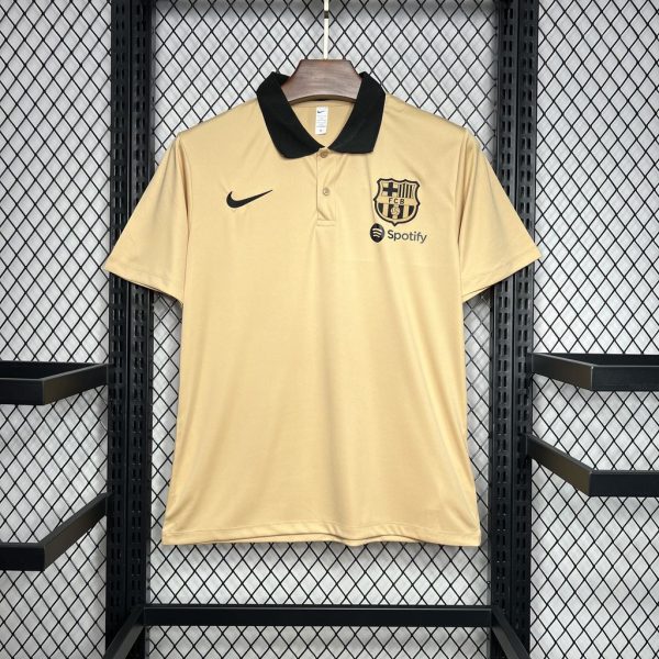 24-25 Barcelona Khaki POLO Shirt - Image 3