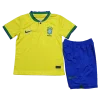 Brazil Kids Soccer Jersey Home Kit(Jersey+Shorts) World Cup 2022