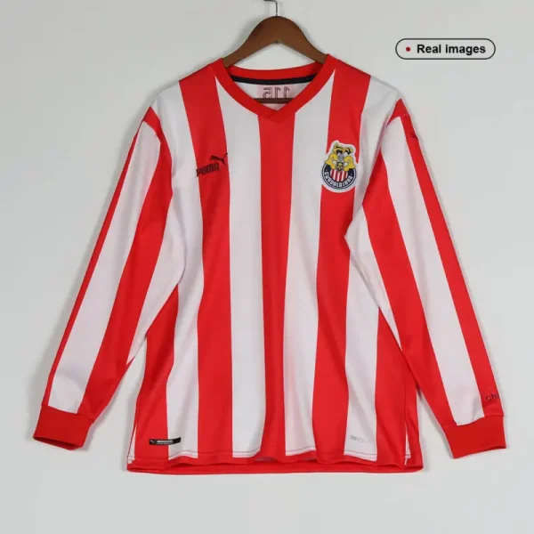 Chivas Guadalajara Soccer Jersey Home Long Sleeve  Retro - Image 3