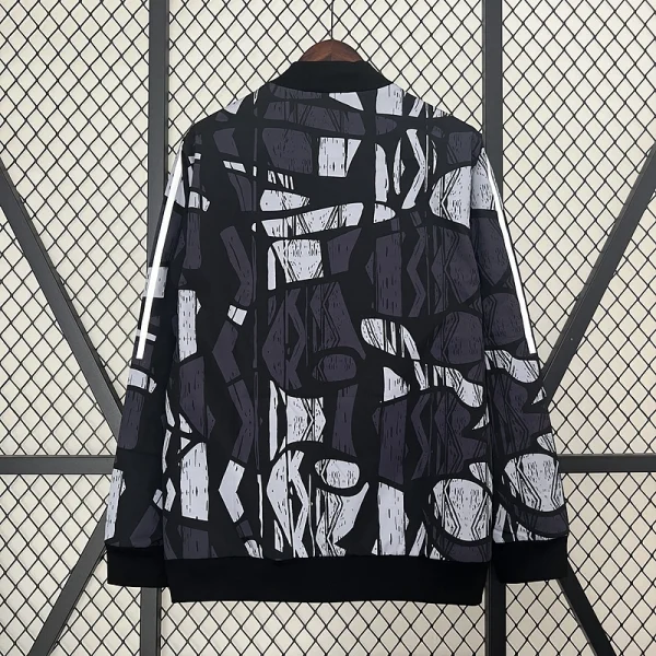 24-25 Arsenal Grey&black Windbreaker Jacket Football - Image 3