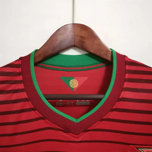 2014 Portugal Retro Jersey Home World Cup - Image 4