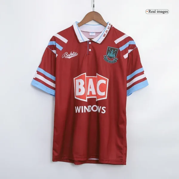 West Ham United 1991/92 Retro Jersey Home - Image 8
