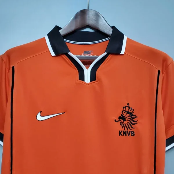 Netherlands Retro Jersey Home World Cup 1998 - Image 7