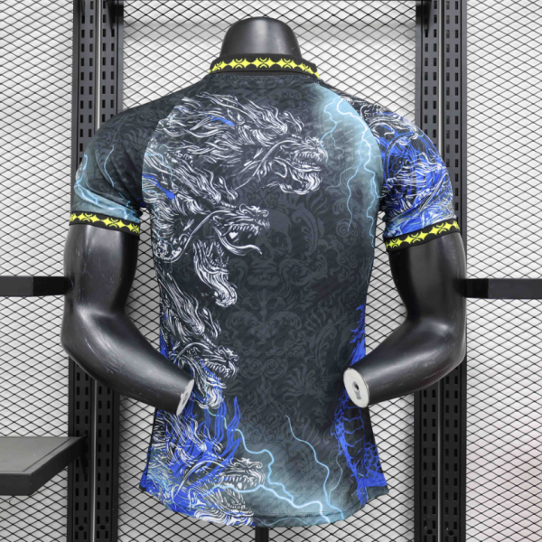 24-25 Real Madrid Dragon Black$Blue Special Edition Player Version Shirt - Image 4