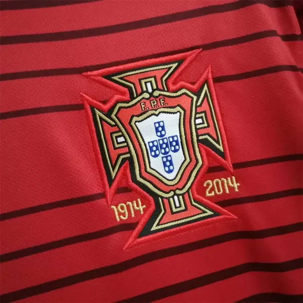 2014 Portugal Retro Jersey Home World Cup - Image 6
