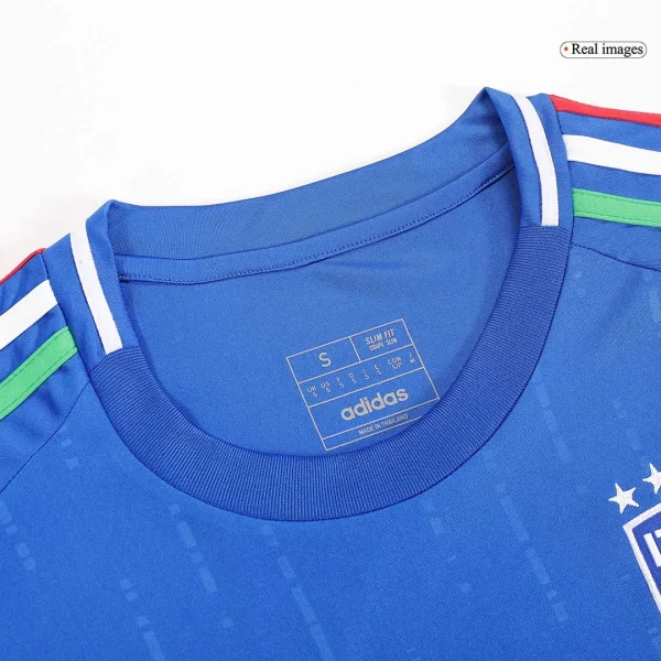 Italy Home Jersey CHIESA #14 BARELLA #18 DIMARCO #3 EURO 2024 - Image 4