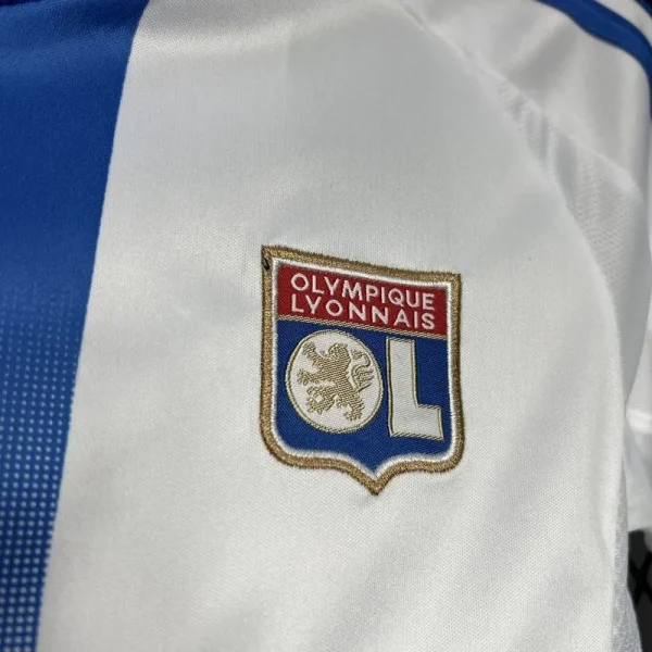 24-25 Olympique Lyonnais Home Kids Kit Jersey+Shorts - Image 5