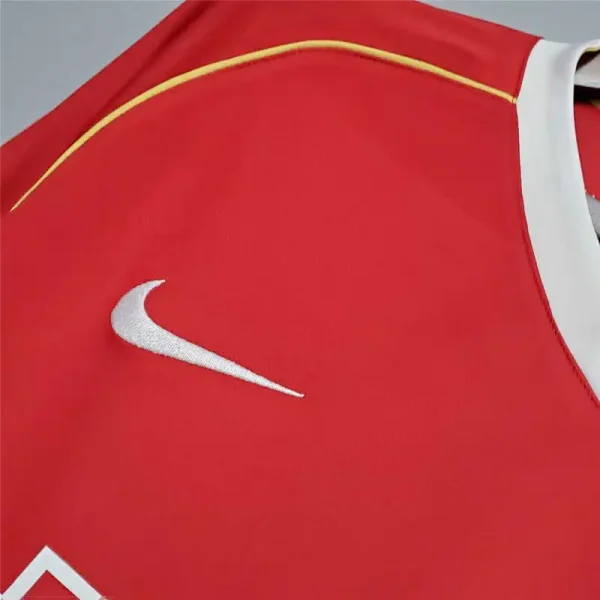 2006/07 Manchester United Retro Jersey Long Sleeve Home - Image 4