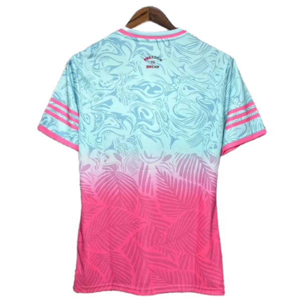 24-25 Inter Miami Special Beach Edition Kit Pink&Blue Soccer Jersey - Image 2