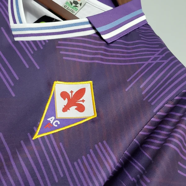 92-93 Fiorentina Retro Jersey Home - Image 4