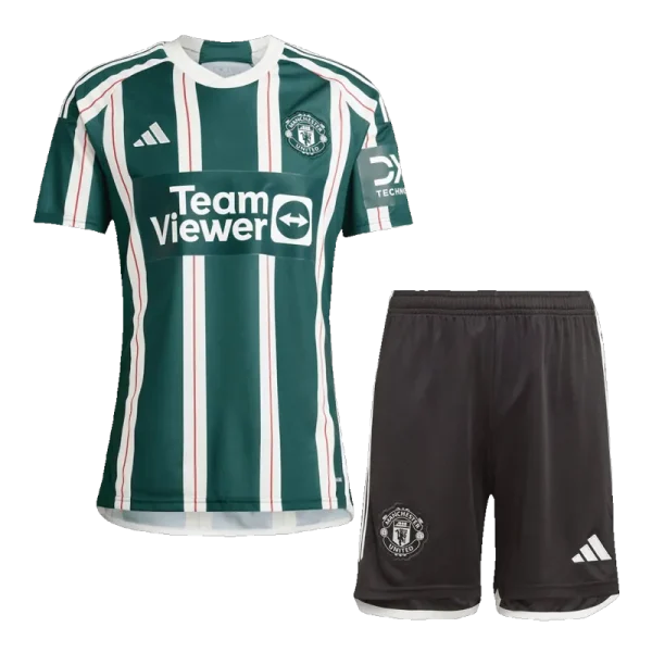 23-24 Manchester United Away Whole Kit Jersey+Shorts+Socks - Image 2