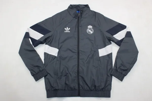 2024-2025 Real Madrid Jersey Windbreaker Grey - Image 13