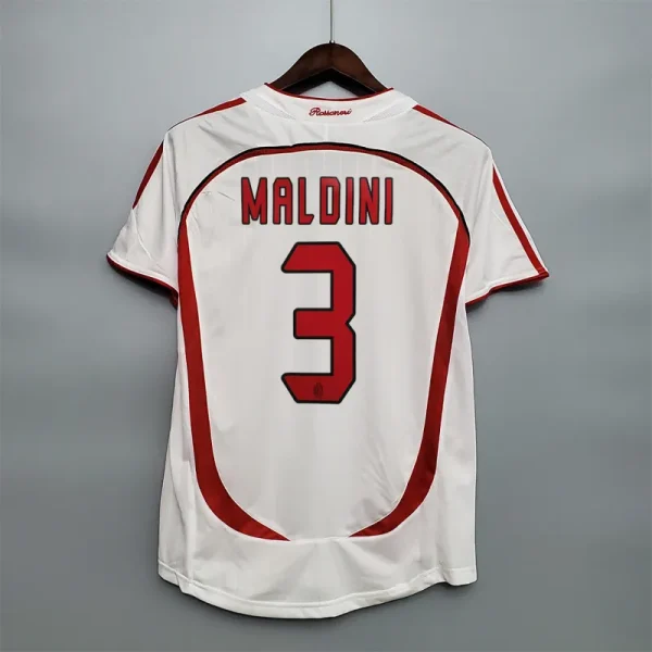 2006-07 AC Milan Ronaldo #99 Kakà #22 Maldini #3 Pirlo #21 UCL Final Retro Jersey Away Replica - Image 8