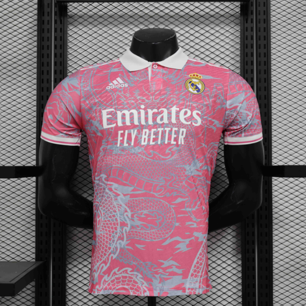 24-25 Real Madrid Pink Dragon Special Edition Player Version Shirt - Image 3