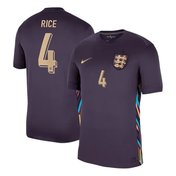 England Away Jersey EURO 2024 RICE #4 KANE #9 BELLINGHAM #10 FODEN #11 - Image 3