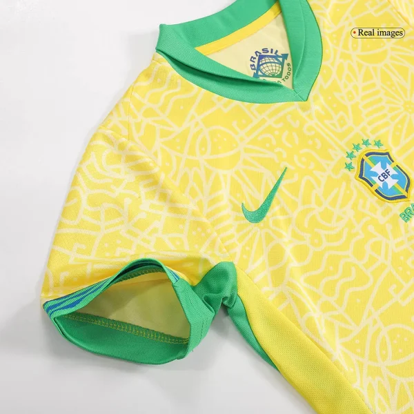 Kids Brazil Home Kit Copa America 2024 Youth Apparels - Image 6