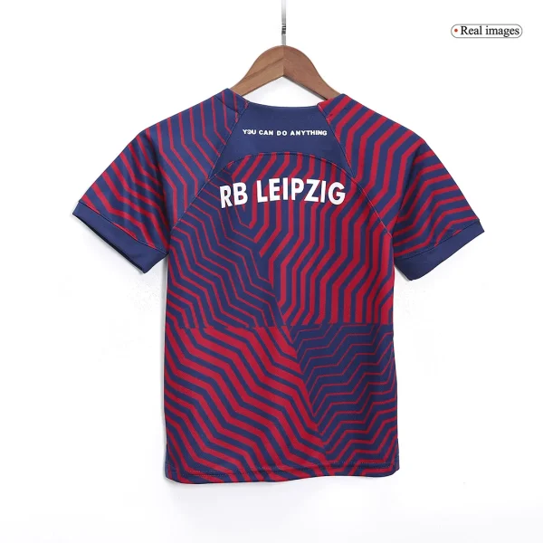23-24 Kids RB Leipzig Away Jersey Kit - Image 4