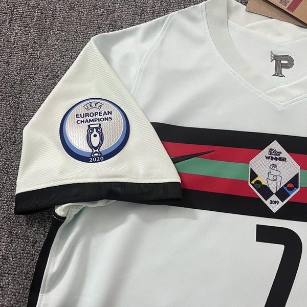 2021 Portugal Ronaldo Retro Football Shirt - Image 3