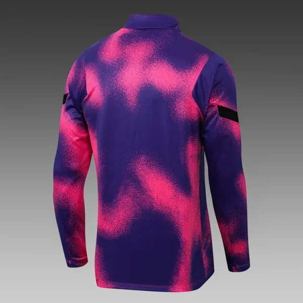 2024/2025 Paris Saint-Germain Half-Pull Training Suit Pink Football Shirt - Image 4