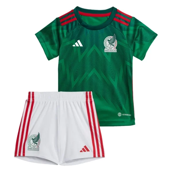Mexico Kids World Cup 2022 Jersey Home Kit (Jersey+Short) - Image 5