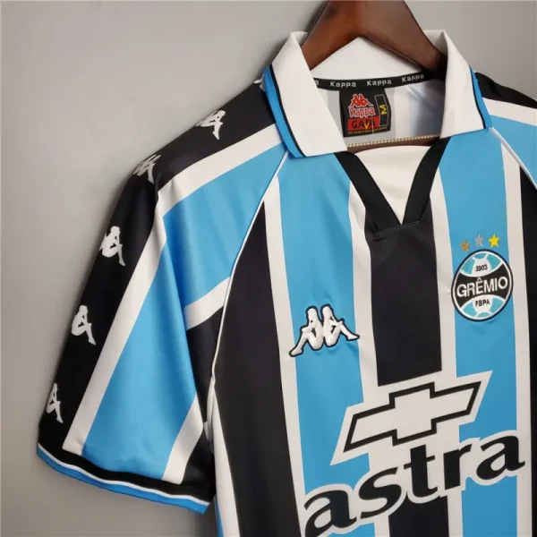 Grêmio FBPA 2000/01 Retro Soccer Jersey Home Replica - Image 9